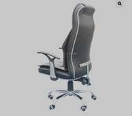 Spacious leather office chair