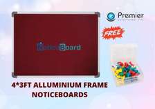colored aluminium noticeboards 4*3