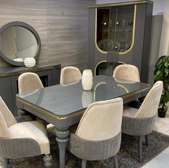 6 seater tufted Dining set