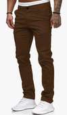 Brown Soft Khaki Men's Trousers