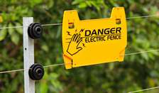 Electric fence installation
