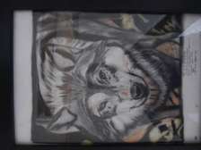 My A4 size traditional artwork on a wolf
