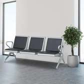Waiting Bench: 3-link Waiting Chair, Cushioned, Professional