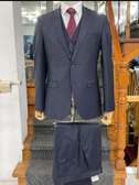 Navy Blue Woolen Suit