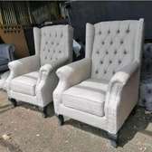 Wingback arm chairs