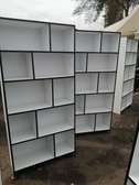 Executive mahogany finish bookshelves