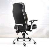 Reclining back leather comfortable office chair