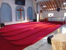 Red carpet. Church carpet
