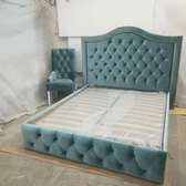 Modern Blue 5*6 tufted bed for sale in Nairobi