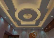 Combined shape gypsum ceiling design in Nairobi Kenya