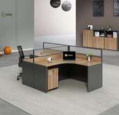 Office Desk; Two Users Mdf Material Workstations