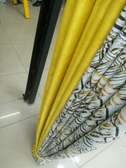 YELLOW PRINTED CURTAINS