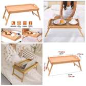 Foldable bamboo breakfast in bed tray