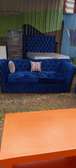 3 seater blue chesterfield sofa