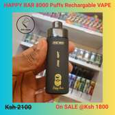 HAPPY BAR 8000 Puffs Rechargeable Vape on OFFER