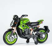 Green Sport Motorcycle Toy with Training Wheels