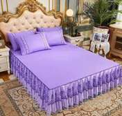 purple 5*6 bedskirt