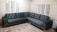 Six seater grey corner seat/three piece sectional couch