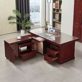 Office Desk; 1600mm Executive Mahogany Desk