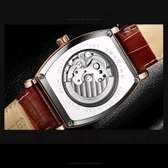 Tevise Mechanical Men Watch Leather luxury Gold Wrist Watch