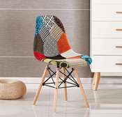 Armless Patchwork Multicolored Eames Dining Chair