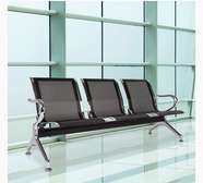 Link Chair: 3 Seater Link Chair, Sturdy Frame, Modern Design