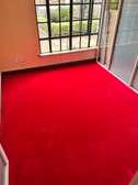 Classy red wall to wall carpet