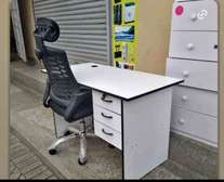 Techdesk workstation with a headrest chair