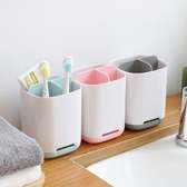 Toothbrush toothpaste caddy