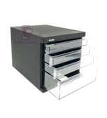 4 Layer Desktop Plastic File Cabinet Office Storage Box