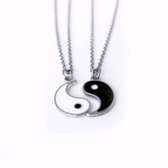 Friendship couple yin yang necklace