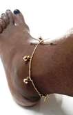 Womens Boho gold tone anklets with earrings