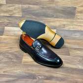 A PAIR OF LOAFERS MEN'S SHOES -DARK TAN  SIZE 40-46