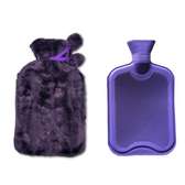 2L Hot Water Bottle With Soft Faux Fur Plush Cover