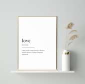 The LOVE DEFINITION | Frame & Mount