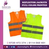 Quality reflector jackets printed full color