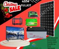 Solarmax 400w Solar Fullkit WithAnd Free 32 Inch Tv