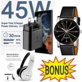 Samsung 45W Fast Charger With C Output For/S21 /S21+Watch