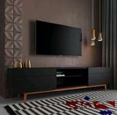 Black matte tv cabinet