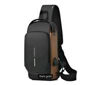 Black,brawn & grey leather shoulder bags