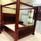 Kings size hardwood bed