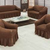 chocolate brown stretchable sofa covers