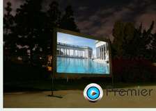 rear projection screen for hire