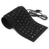 Generic Flexible Computer / Laptop USB Keyboard - Black