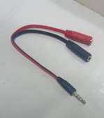 3.5 mm to 2x 3.5 mm 2-pin jack adapter cable