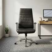 High Back Leather Swivel Office Chair