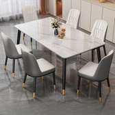 Marble Surface Dining Table Set