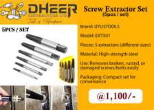 Screw Extractor Set  (5pcs / set) EXT501