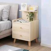 Bedside table with 2 drawers