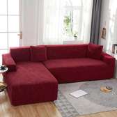 L-Shaped Velvet Sofa Covers